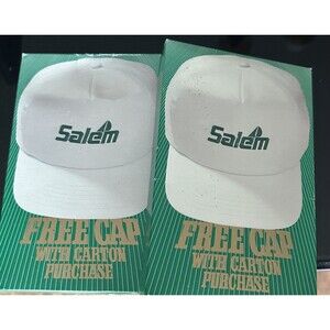 Vintage 90’s Salem Cigarettes Hat Bundle Of 2 New In Box
